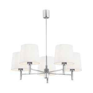 Brilagi - MONTE rúddal szerelt csillár 5xE27/60W/230V krémszínű/fényes króm 8590828053484 kép