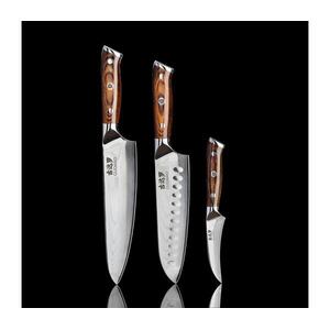 Gudaro-SADA FENG séfkés+Santoku konyhakés+damaszkuszi konyhakés GU0001+GU0002+GU0004 kép