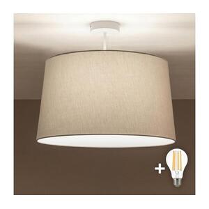 Brilagi - LED felületre szerelhető csillár CERIA 1xE27/60W/230V átm. 45 cm fehér/szürke BG3992+EG781042 kép