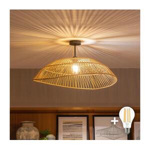 Brilagi - LED felületre szerelhető csillár CERIA BOHO 1 x E27, max. 60 W, 230 V, átmérő: 70 cm, fekete/barna BG3989+EG781098 kép