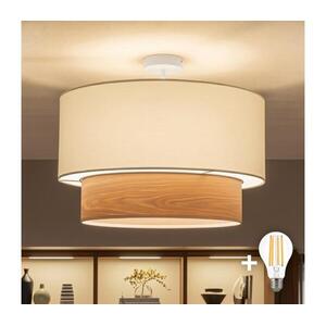 Brilagi - LED felületre szerelhető csillár CERIA 1xE27/60W/230V, átmérő 50 cm, fehér/bézs BG3992+EG781089 kép