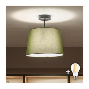 Brilagi - LED felületre szerelhető csillár CERIA 1xE27/60W/230V átm. 30 cm fekete/zöld BG3989+EG781039 kép