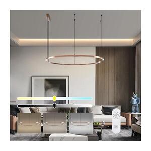 NEO 07328L - LED dimmelhető függőlámpa zsinóron FINO 72W/230V 120 cm rózsaarany Tuya+távvezérlő 07328L kép