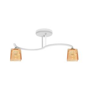 Csillár SANTOS 2xE27/15W/230V fehér/narancssárga W-8030/2 WT+GO kép