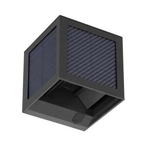 LED napelemes fali lámpa érzékelővel LED/9W/3, 7V 3000/4000/6000K IP65 2600mAh fekete 24293 kép