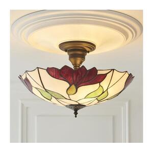 Endon 111896 - Tiffany BOTANICA felületre szerelhető csillár, 3×E27/10W/230V, átmérő 45 cm 111896 kép