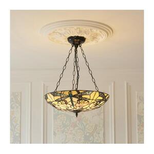 Endon 111869 - Tiffany ASHTON láncos csillár 3xE27/10W/230V, átm. 45 cm 111869 kép