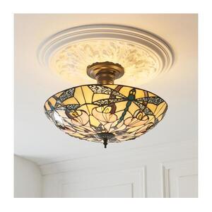 Endon 111892 - Felületre szerelhető Tiffany csillár ASHTON 3xE27/10W/230V átm. 45 cm 111892 kép