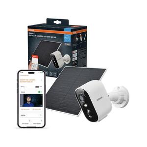 Osram - Okos napelemes kamera 2K érzékelővel, SMART+, 5V, 5200 mAh, IP66, Wi‑Fi 4058075850576 kép