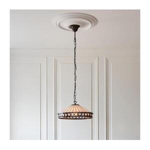 Endon 112196 - Tiffany FARGO láncos függeszték, 1xE27/60W/230V, átm. 41, 5 cm 112196 kép