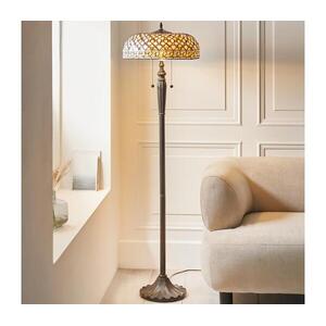 Endon 111921 - Tiffany-stílusú állólámpa MILLE FEUX 2xE27/10W/230V, átm. 45 cm 111921 kép
