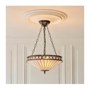 Endon 111870 - Tiffany FARGO láncos csillár 3xE27/10W/230V átm. 41, 5 cm 111870 kép