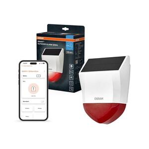 Osram - Kültéri napelemes riasztó SMART+ 5V IP65 Wi-Fi 4058075856950 kép