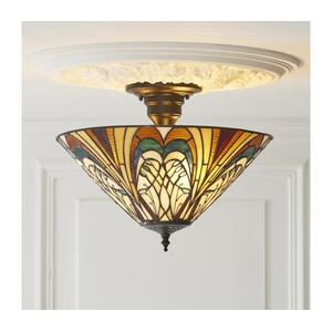 Endon 111905 - Tiffany HECTOR felületre szerelhető csillár 3xE27/10W/230V, átm. 40 cm 111905 kép