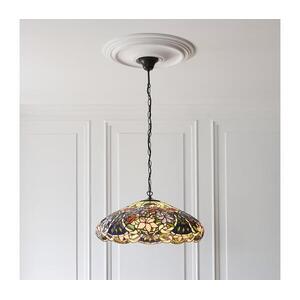 Endon 112193 - Tiffany SULLIVAN láncos csillár 3xE27/60W/230V, átmérő 57 cm 112193 kép