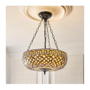Endon 111882 - Láncos csillár Tiffany MILLE FEUX 3xE27/10W/230V átmérő 45 cm 111882 kép