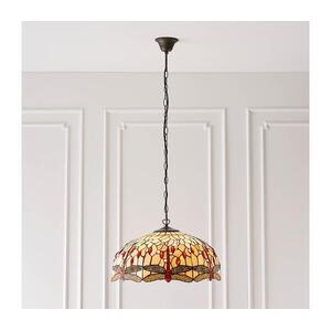 Endon 64079 - Láncos csillár Tiffany DRAGONFLY 3xE27/60W/230V átmérő 50 cm 64079 kép