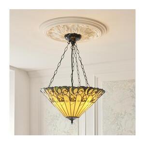 Endon 111881 - Tiffany JAMELIA láncos csillár 3xE27/10W/230V átm. 50 cm 111881 kép