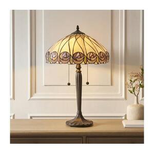 Endon 112184 - Tiffany HUTCHINSON asztali lámpa 2xE27/10W/230V, átm. 40 cm 112184 kép