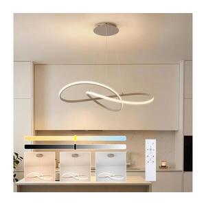 Brilagi - LED, dimmelhető kábelen függesztett csillár INFINITY LED/80W/230V 80x80 cm bézs + távirányító BRI910 kép