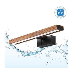 Brilagi-LED Fürdőszobai tükörvilágítás 3 az 1-ben WOODY MIRROR LED/8W/230V 40 cm IP44 fekete/tölgy 8590828039242 kép