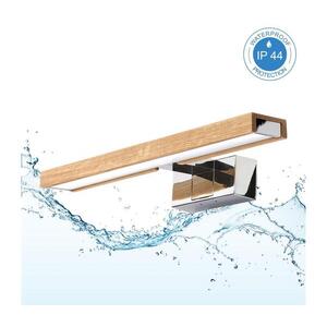 Brilagi-LED Fürdőszobai tükörvilágítás 3 az 1-ben WOODY MIRROR LED/8W/230V 40 cm IP44 króm/tölgy 8590828039235 kép