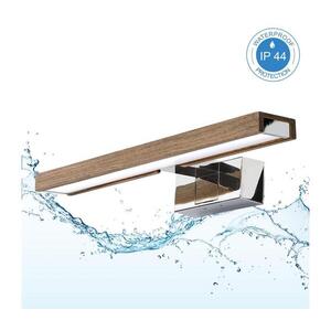 Brilagi-LED Fürdőszobai tükörvilágítás 3 az 1-ben WOODY MIRROR LED/8W/230V IP44 króm/tölgy-dió 8590828018155 kép