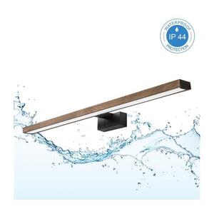 Brilagi -LED Fürdőszobai tükörvilágítás 3 az 1-ben WOODY MIRROR LED/15W/230V IP44 fekete/tölgy dió 8590828018292 kép