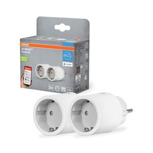 Osram - 2 db-os SMART+ MATTER SCHUKO okos konnektor 2300W/230V/10A Wi-Fi fehér 4099854641671 kép