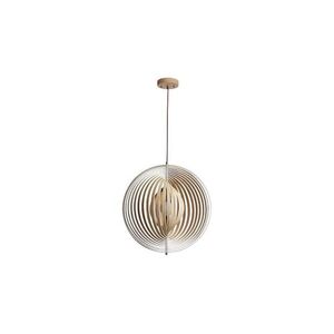 Fa csillár kötélen 1xE27/60W/230V átm. 43, 5 cm tömör/furnér/bükk/kaucsukfa WRE061 kép
