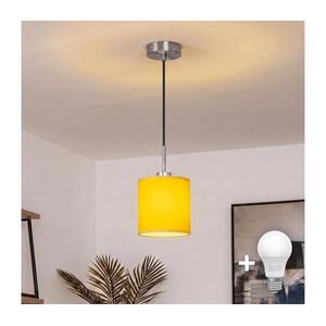 Brilagi - LED csillár kábelen NUBILA 1xE27/60W/230V, átmérő 14 cm, fekete/sárga EG32517+BG2452 kép
