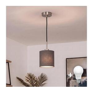 Brilagi - LED függőlámpa acélkábellel NUBILA 1xE27/60W/230V átm. 14 cm fekete/antracit EG32517+BG1574 kép