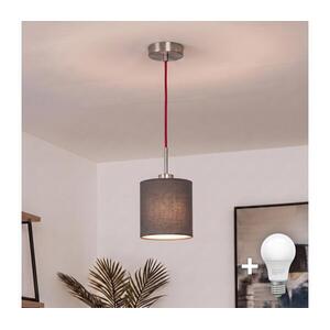 Brilagi - NUBILA LED függeszték kábellel, 1xE27/60W/230V, átmérő 14 cm, piros/antracit EG32516+BG1574 kép