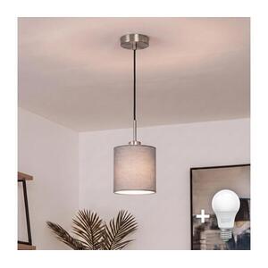 Brilagi - NUBILA LED kábeles függeszték 1xE27/60W/230V Ø 14 cm fekete/világosszürke EG32517+BG2454 kép