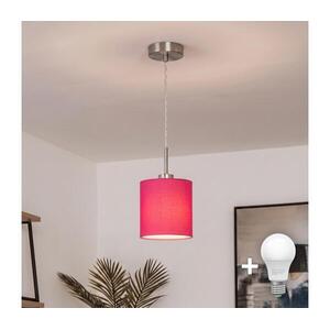 Brilagi - NUBILA LED függőlámpa zsinóron 1xE27/60W/230V átmérő 14 cm rózsaszín EG32515+BG1577 kép