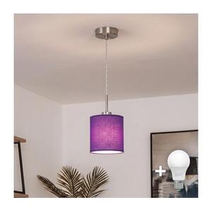 Brilagi - NUBILA LED függeszték zsinóron 1xE27/60W/230V, átmérő 14 cm, lila EG32515+BG1580 kép