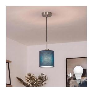 Brilagi - NUBILA LED kábeles csillár 1xE27/60W/230V, átm. 14 cm, fekete/sötétkék EG32517+BG1575 kép