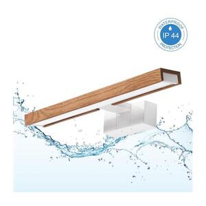 Brilagi - LED fürdőszobai tükörvilágítás 3 az 1-ben WOODY MIRROR LED/8W/230V IP44 fehér/tölgy cseresznye 8590828018186 kép