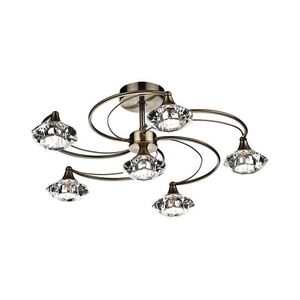 Där Lighting Där Lighting LUT0675 - Felületre szerelhető LUTHER mennyezeti csillár, 6xG9/40W/230V, sárgaréz LUT0675 kép