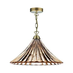 Där Lighting Där Lighting ARD866 -Láncos csillár ARDECHE 1xE27/60W/230V sárgaréz/füstbarna ARD866 kép