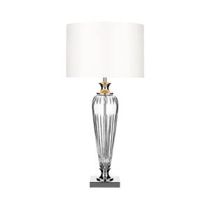 Där Lighting Där Lighting HIN4208 - HINTON asztali lámpa 1xE27/60W/230V fehér/fényes króm HIN4208 kép