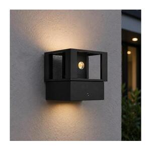 LED kültéri fali lámpa LED/12W/230V IP54 fekete SCD 07 Q kép
