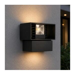 LED kültéri fali lámpatest LED/6W/230V IP54 fekete SCD 08 Q kép