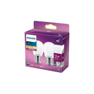 SZETT 2x LED izzó Philips P45 E27/2, 2W/230V 2700K 8718699782115 kép