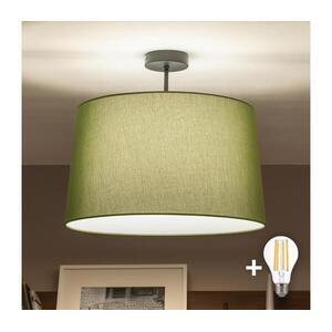 Brilagi - LED felületre szerelt csillár CERIA 1xE27/60W/230V átm. 45 cm fekete/zöld BG3989+EG781045 kép