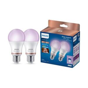 SZETT 2x LED RGB dimmelhető izzó Philips SMART A60 E27/12, 5W/230V 2200-6500K 8721103160003 kép