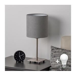 Brilagi - LED asztali lámpa NUBILA 1xE27/60W/230V világosszürke EG32509+BG2454 kép