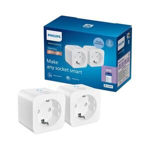 Philips Smart Philips - 2 darabos okos SCHUKO konnektor szett 2300W + Wi-Fi fogyasztásmérő 8721103161406 kép