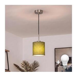 Brilagi - NUBILA LED csillár zsinóron 1xE27/60W/230V, átm. 14 cm, fekete/zöld EG32517+BG1576 kép
