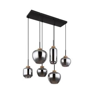 Globo 15549-6H - Zsinóros csillár, matt, 6xE27/40W/230V, fekete 15549-6H kép
